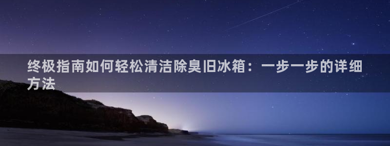 凯时国际app登录：终极指南如何轻松清洁除臭旧冰箱：一步